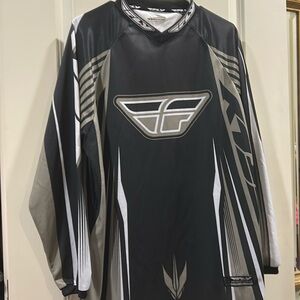 Like New! Fly Racing dirt bike racewear 2 sided mesh Jersey shirt long sleeve M